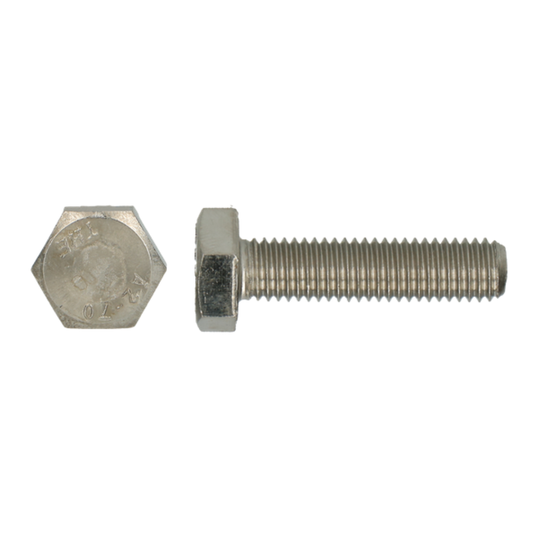 Vis à tête Hexagonale DIN 933 - M14 - Filetage Total - Inox A2 - ATL Visserie