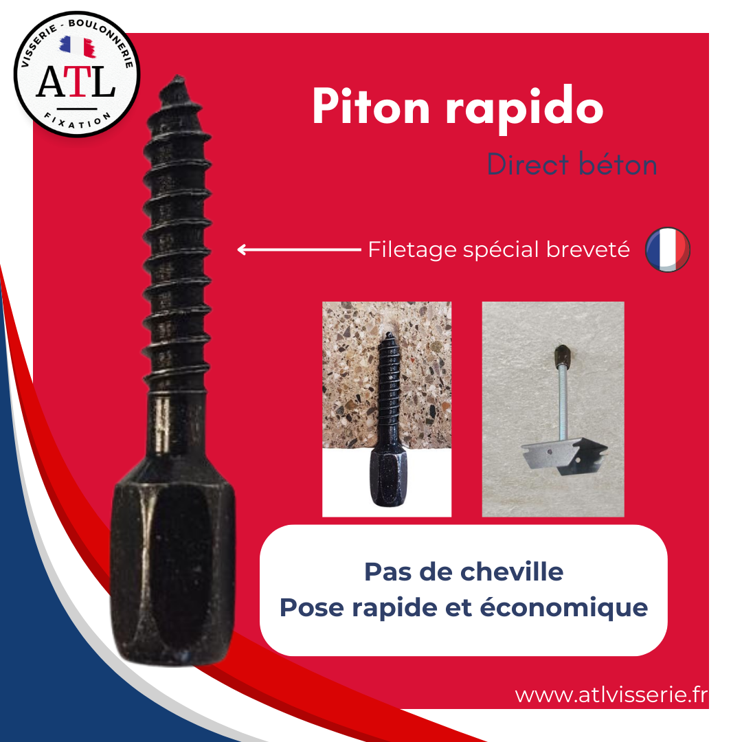 Piton Rapido - Prise direct béton