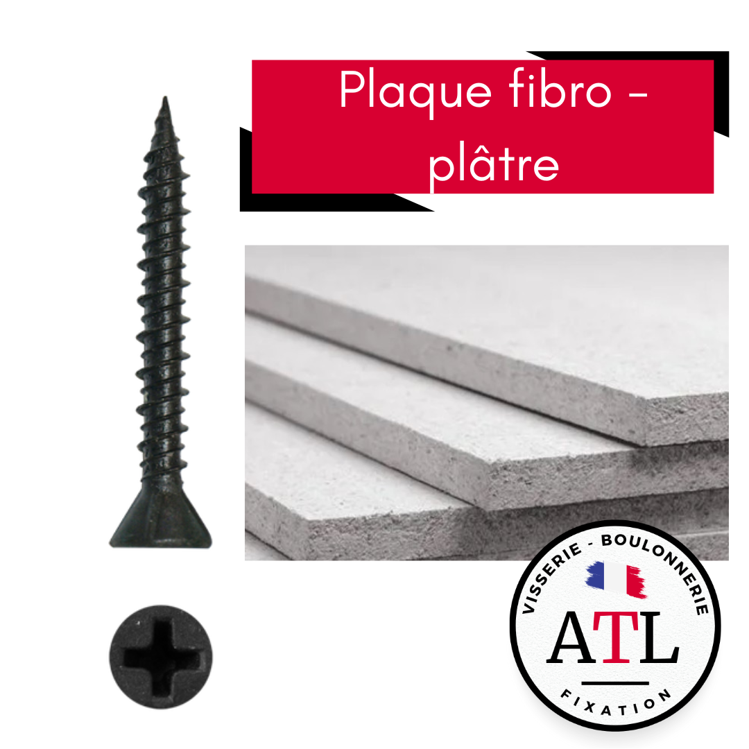 Vis pour plaque fibro-plâtre FIBRE-GYPSE